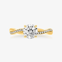 Pinnacle Ring With Infinity Half Diamond Band - Carrie K.