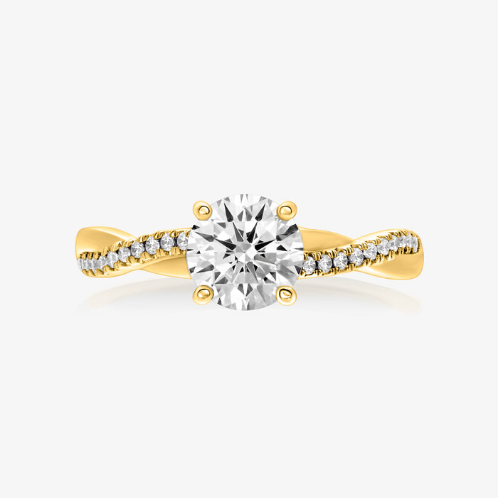 Pinnacle Ring With Infinity Half Diamond Band - Carrie K.