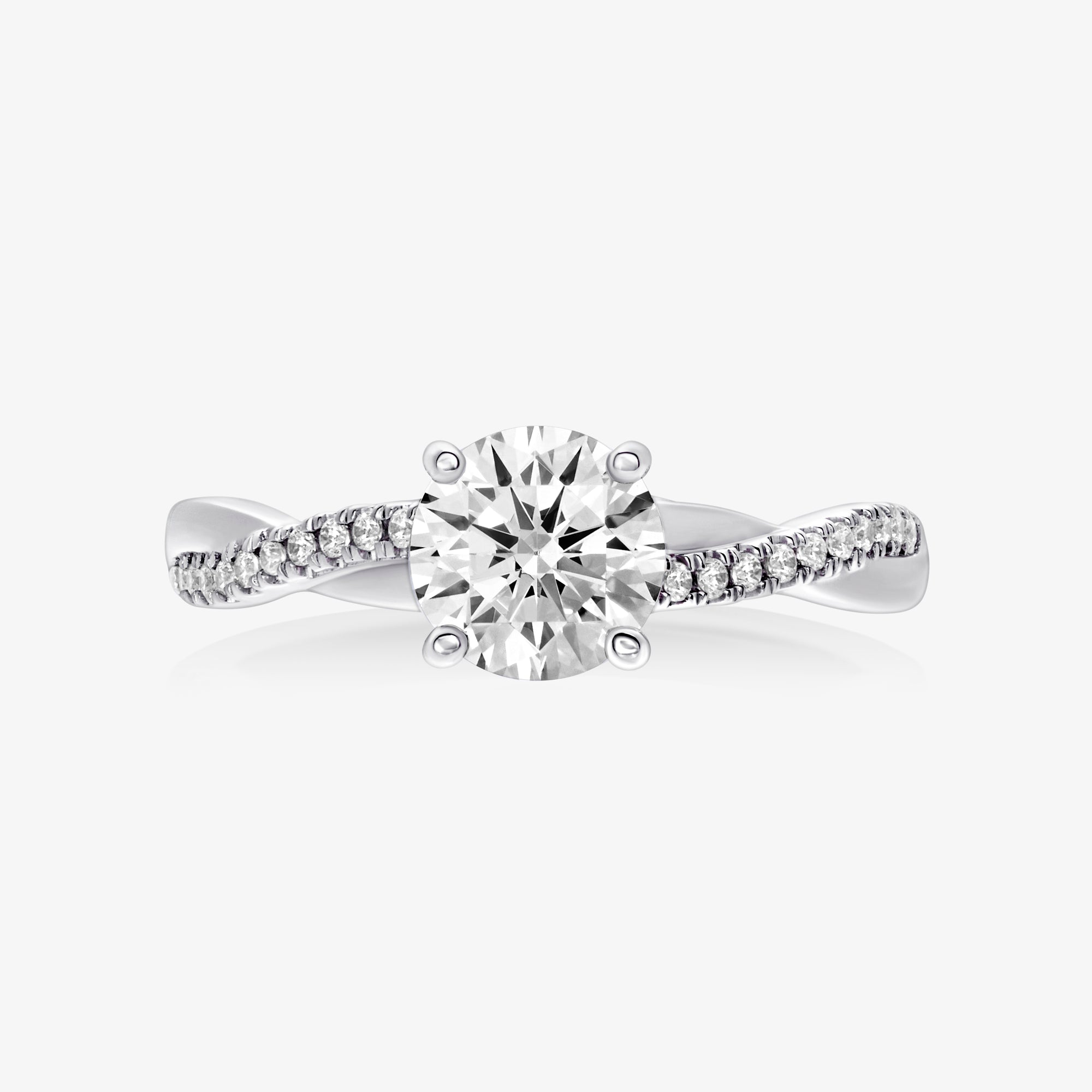 Pinnacle Ring With Infinity Half Diamond Band - Carrie K.