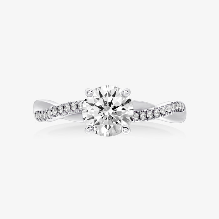 Pinnacle Ring With Infinity Half Diamond Band - Carrie K.