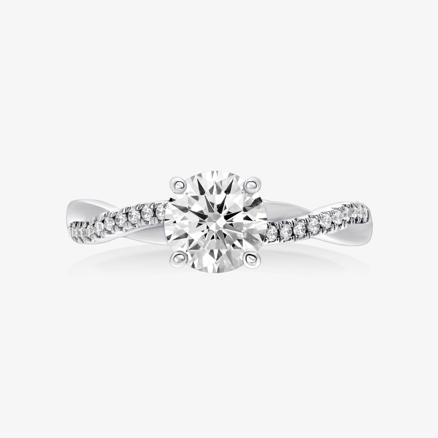 Pinnacle Ring With Infinity Half Diamond Band - Carrie K.