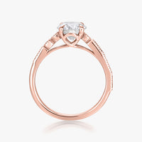 Milgrain Morse Solitaire Ring - Carrie K.
