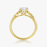 Milgrain Morse Solitaire Ring - Carrie K.