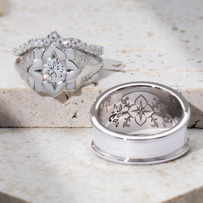 PERANAKAN BESPOKE ENGAGEMENT WEDDING RING DIAMOND CARRIE K SINGAPORE