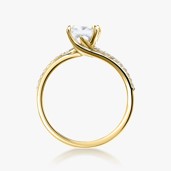 Starburst Ring With Pave Band - Carrie K.