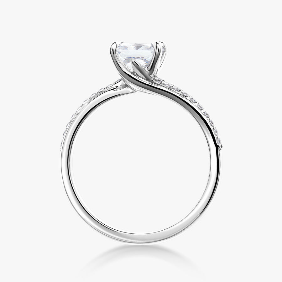 Starburst Ring With Pave Band - Carrie K.