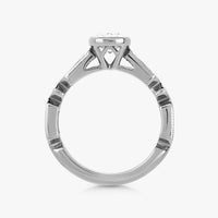 Pinnacle Bezel Ring With Art Deco Band - Carrie K.