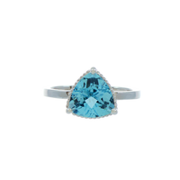 Trilliant Solitaire Ring (14K Gold) - Carrie K. 