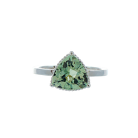 Trilliant Solitaire Ring (14K Gold) - Carrie K. 