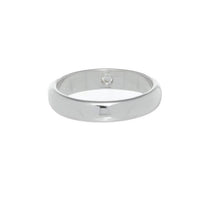 4mm Half Round Band With Birthstone - Carrie K. 