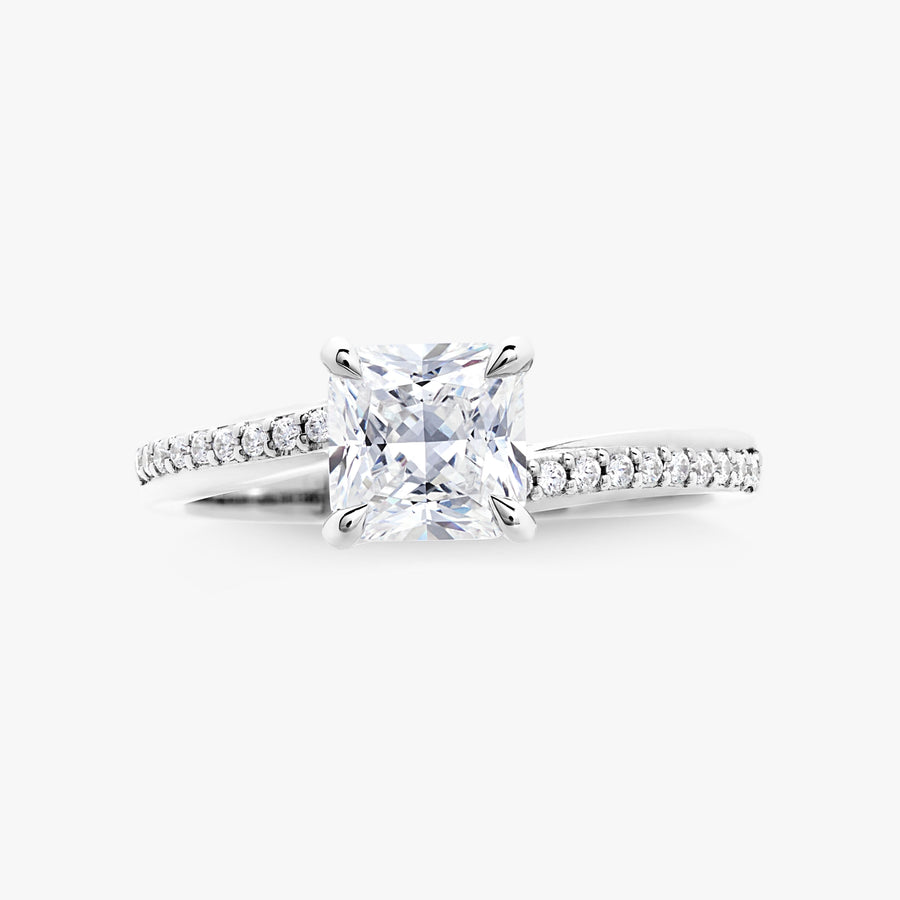 Starburst Ring With Pave Band - Carrie K.